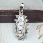 Wild Horse Jasper 1" 925 Sterling Silver Pendant (REXT31-138)
