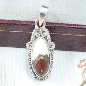 Wild Horse Jasper 1" 925 Sterling Silver Pendant (REXT31-145)