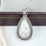 Pink Larimar 1" 925 Sterling Silver Pendant (REXT31-203)