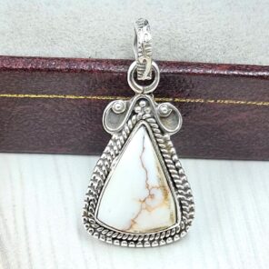 Wild Horse Jasper 1" 925 Sterling Silver Pendant (REXT31-159)