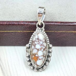Wild Horse Jasper 1" 925 Sterling Silver Pendant (REXT31-168)