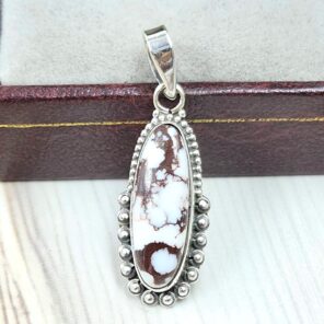 Wild Horse Jasper 1" 925 Sterling Silver Pendant (REXT31-169)