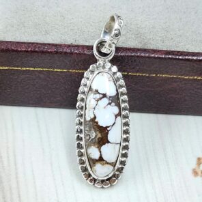 Wild Horse Jasper 1.25" 925 Sterling Silver Pendant (REXT31-173)