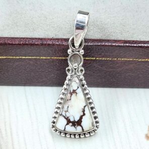 Wild Horse Jasper 1" 925 Sterling Silver Pendant (REXT31-176)