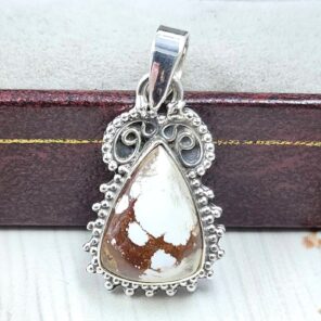 Wild Horse Jasper 1" 925 Sterling Silver Pendant (REXT31-180)