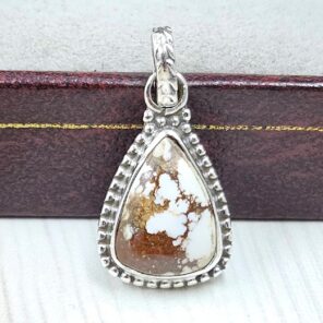 Wild Horse Jasper 0.75" 925 Sterling Silver Pendant (REXT31-184)