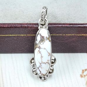 Wild Horse Jasper 1" 925 Sterling Silver Pendant (REXT31-189)