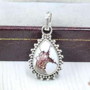 Wild Horse Jasper 0.75" 925 Sterling Silver Pendant (REXT31-190)