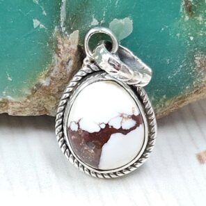 Wild Horse Jasper 0.75" 925 Sterling Silver Pendant (REXT31-199)