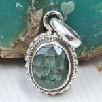 Green Kyanite 0.75" 925 Sterling Silver Pendant (RS34-107)