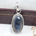 Teal Kyanite 0.75" 925 Sterling Silver Pendant (RS34-162)