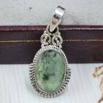 Green Kyanite 1" 925 Sterling Silver Pendant (RS34-75)
