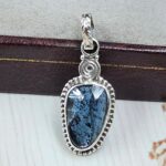 Teal Kyanite 1" 925 Sterling Silver Pendant (RS34-209)