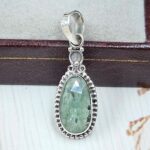 Green Kyanite 1" 925 Sterling Silver Pendant (RS34-86)