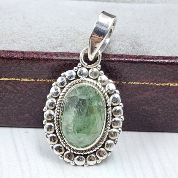 Green Kyanite 1" 925 Sterling Silver Pendant (RS34-95)