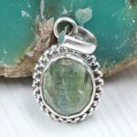 Green Kyanite 0.75" 925 Sterling Silver Pendant (RS34-99)