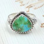Sonoran Gold Turquoise Size US 9 925 Sterling Silver Ring (RS28-71)