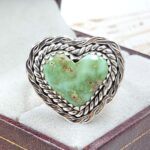 Sonoran Gold Turquoise Size US 10 925 Sterling Silver Ring (RS28-72)