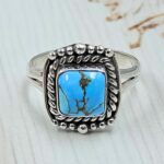 Golden Hills Turquoise Size US 8 925 Sterling Silver Ring (RS28-35)