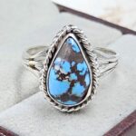 Golden Hills Turquoise Size US 9 925 Sterling Silver Ring (RS28-38)