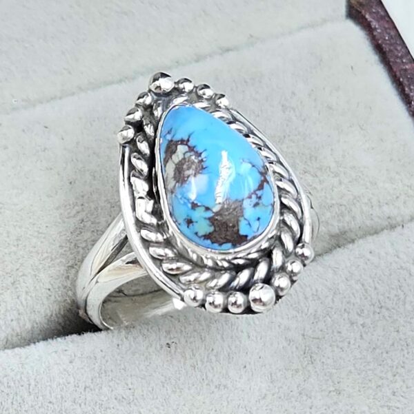 Golden Hills Turquoise Size US 7 925 Sterling Silver Ring (RS28-45) - Image 2