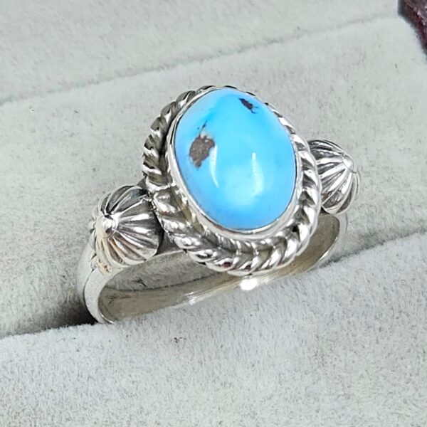 Golden Hills Turquoise Size US 9 925 Sterling Silver Ring (RS28-46) - Image 2