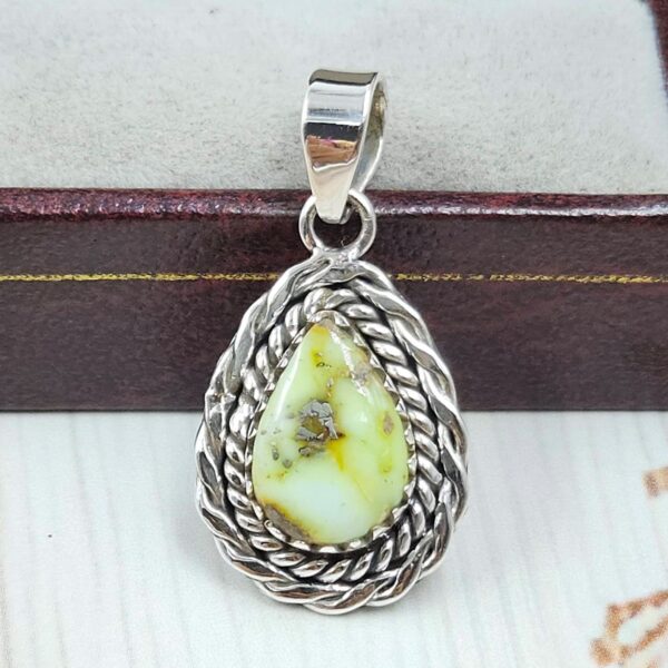 palamino Turquoise 1" 925 Sterling Silver Pendant (REXT39-157)