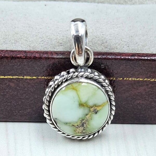 palamino Turquoise 0.75" 925 Sterling Silver Pendant (REXT39-188)