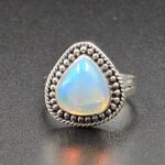 Ethiopian Opal Size US 6 925 Sterling Silver Ring (RS105-674)
