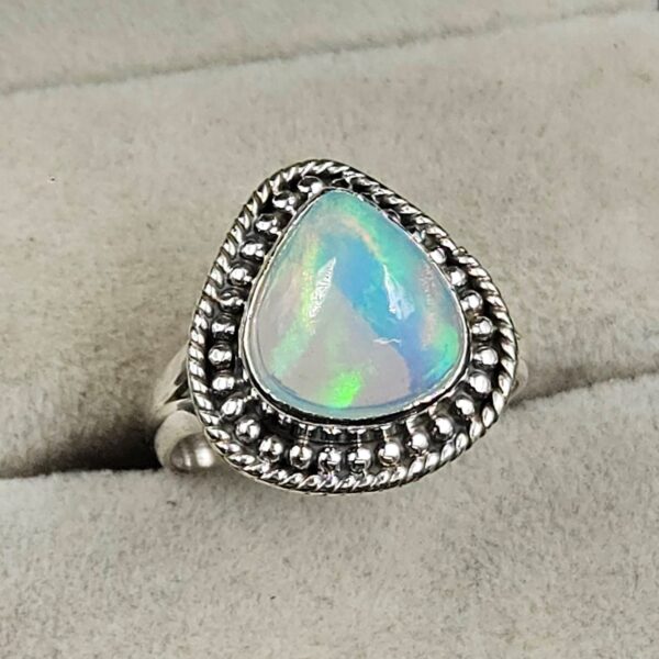 Ethiopian Opal Size US 6 925 Sterling Silver Ring (RS105-674) - Image 2