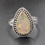Ethiopian Opal Size US 9 925 Sterling Silver Ring (RS105-685)