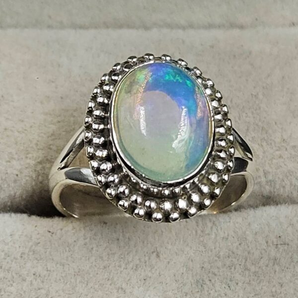 Ethiopian Opal Size US 7 925 Sterling Silver Ring (RS105-698) - Image 2