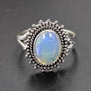 Ethiopian Opal Size US 7 925 Sterling Silver Ring (RS105-734)