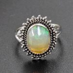 Ethiopian Opal Size US 6 925 Sterling Silver Ring (RS105-735)