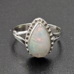 Ethiopian Opal Size US 8 925 Sterling Silver Ring (RS105-745)