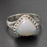 Ethiopian Opal Size US 9 925 Sterling Silver Ring (RS105-751)
