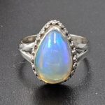 Ethiopian Opal Size US 5 925 Sterling Silver Ring (RS105-752)