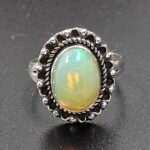 Ethiopian Opal Size US 7 925 Sterling Silver Ring (RS105-774)