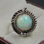 Ethiopian Opal Size US 5 925 Sterling Silver Ring (RS105-776)