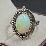 Ethiopian Opal Size US 9 925 Sterling Silver Ring (RS105-779)