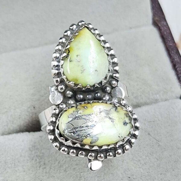 Palamino Turquoise Adjustable 925 Sterling Silver Ring (REXT38-179) - Image 2