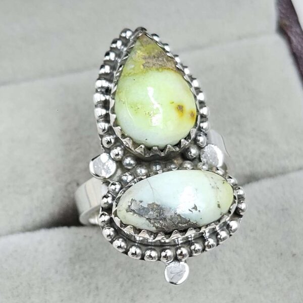 Palamino Turquoise Adjustable 925 Sterling Silver Ring (REXT38-186) - Image 2