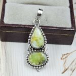 Palamino Turquoise 1.25" 925 Sterling Silver Pendant (REXT38-166)