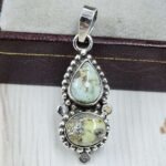 Palamino Turquoise 1.25" 925 Sterling Silver Pendant (REXT38-164)