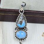 Golden Hills Turquoise 1.25" 925 Sterling Silver Pendant (REXT38-171)