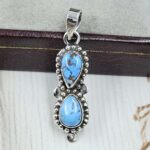 Golden Hills Turquoise 1.25" 925 Sterling Silver Pendant (REXT38-174)
