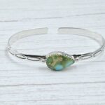 Sonoran Gold Turquoise 925 Sterling Silver Bangle (RS65-140)