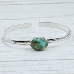 Sonoran Gold Turquoise 925 Sterling Silver Bangle (RS65-144)
