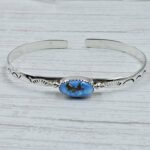Golden Hills Turquoise 925 Sterling Silver Bangle (RS65-160)