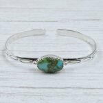 Sonoran Gold Turquoise 925 Sterling Silver Bangle (RS65-150)